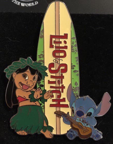 Lilo & Stitch with Surfboard
