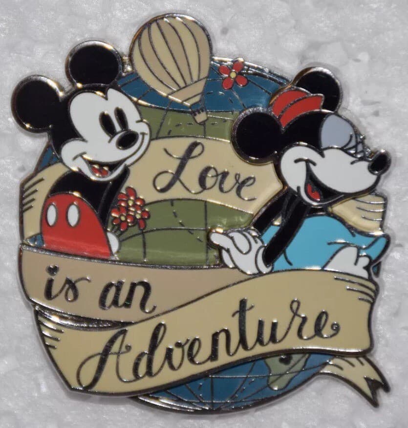 Love is an Adventure – Logo Pin – Mickey and Minnie
