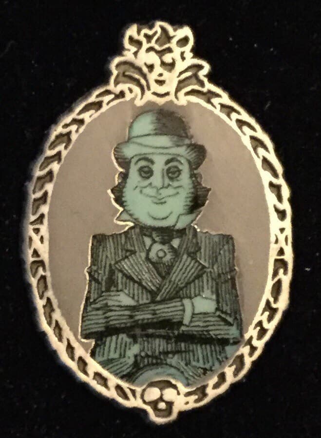Haunted Mansion Glows In The Dark Mystery Set - Man With Bowler Hat front