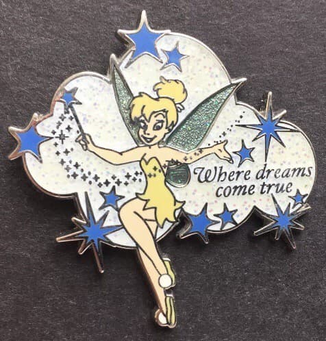 Tinker Bell Pixie Dust Pin - Where Dreams Come True