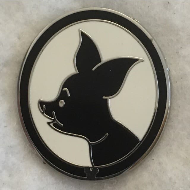 Hidden Mickey 2009 DLR - Silhouettes - Piglet