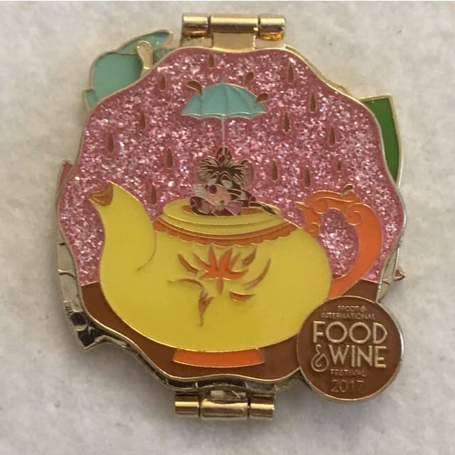 2017 Epcot Food and Wine Festival - Alice in Wonderland Teapot Hinged front