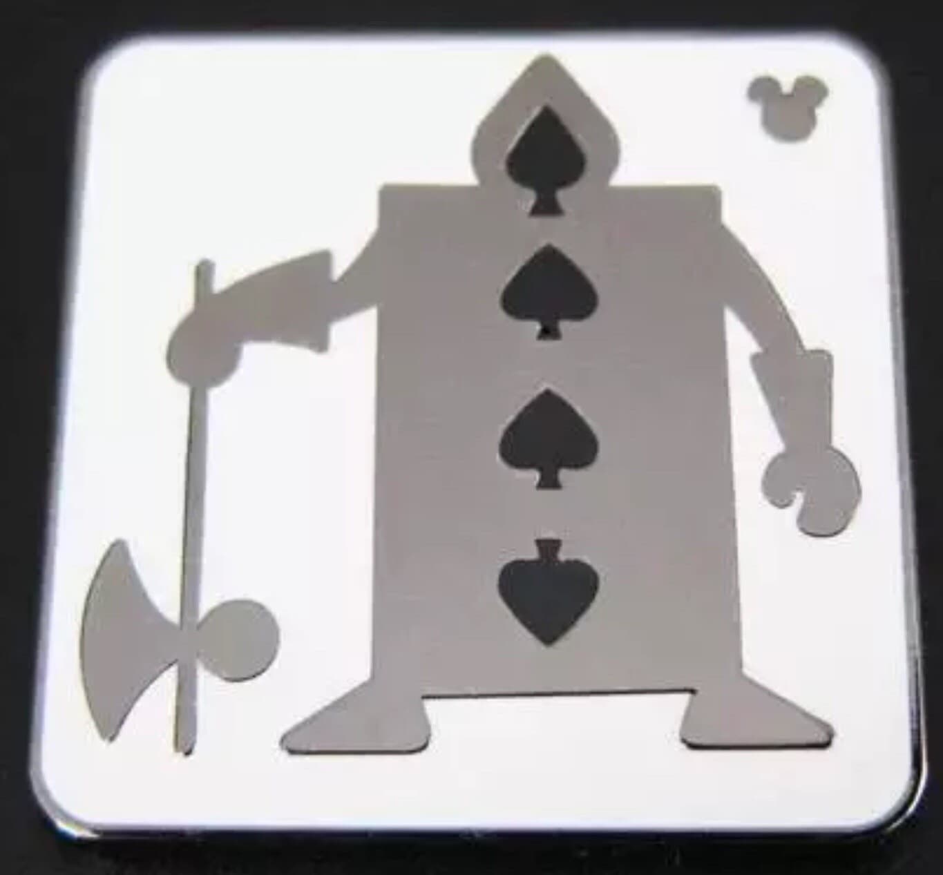 Hidden Mickey 2018 WDW - Alice in Wonderland Cards - Spade Soldier