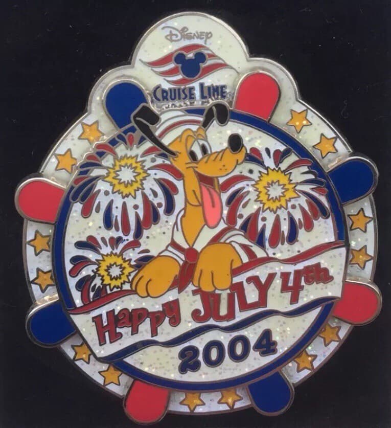 Happy July 4th 2004 - Pluto Spinner Pin