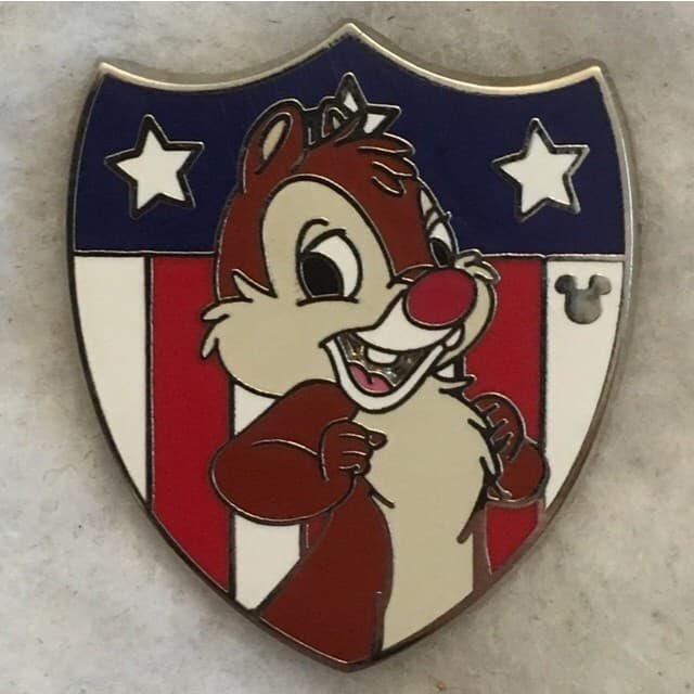Hidden Mickey 2013 WDW - Patriotic Shields - Dale Completer