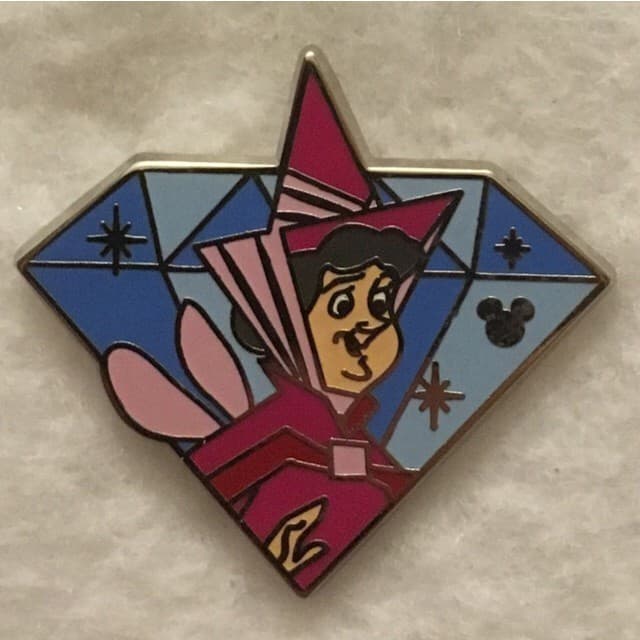 Hidden Mickey 2015 DLR - Diamond Characters - Flora