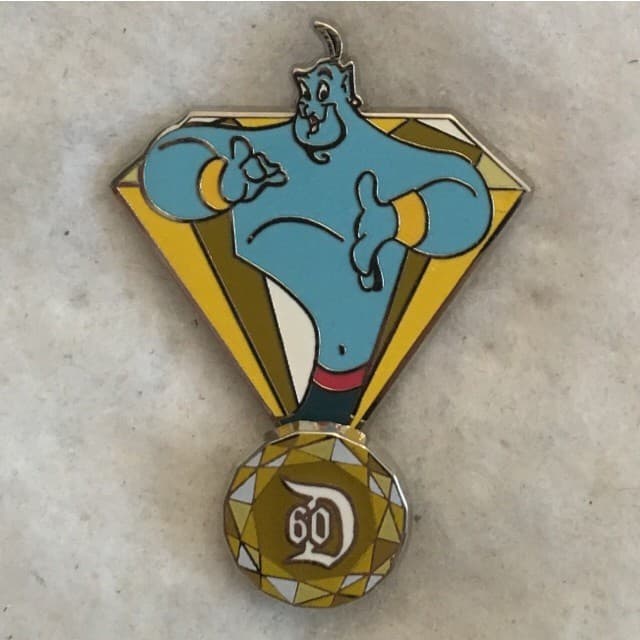 DLR 60 - Diamond Celebration - Pin Trading Board Game - Genie front