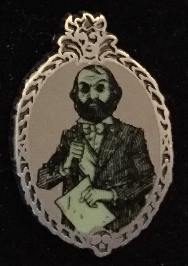 Haunted Mansion Glows In The Dark Mystery Set - Man with Paper