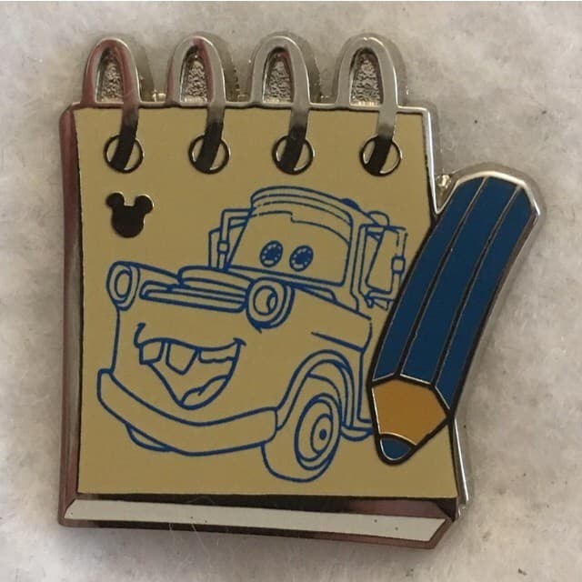 Hidden Mickey 2014 WDW - Sketch Pads - Tow Mater