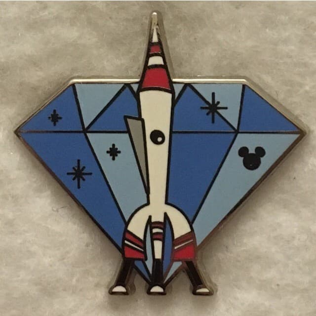 Hidden Mickey 2015 DLR - Diamond Attractions - Rocket to the Moon
