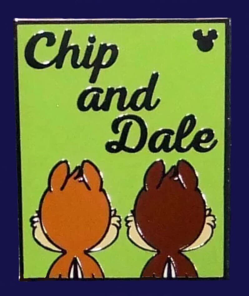 Hidden Mickey 2018 DLR - Character Backs - Chip & Dale