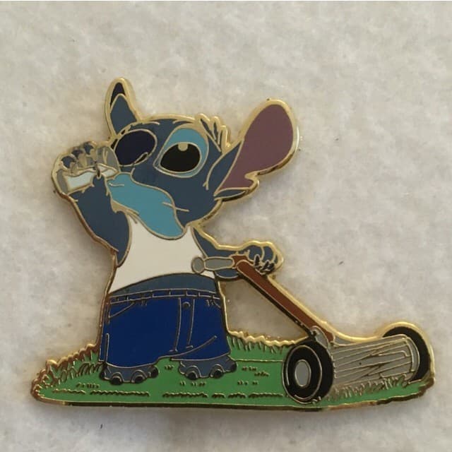 Stitch Working in the Yard